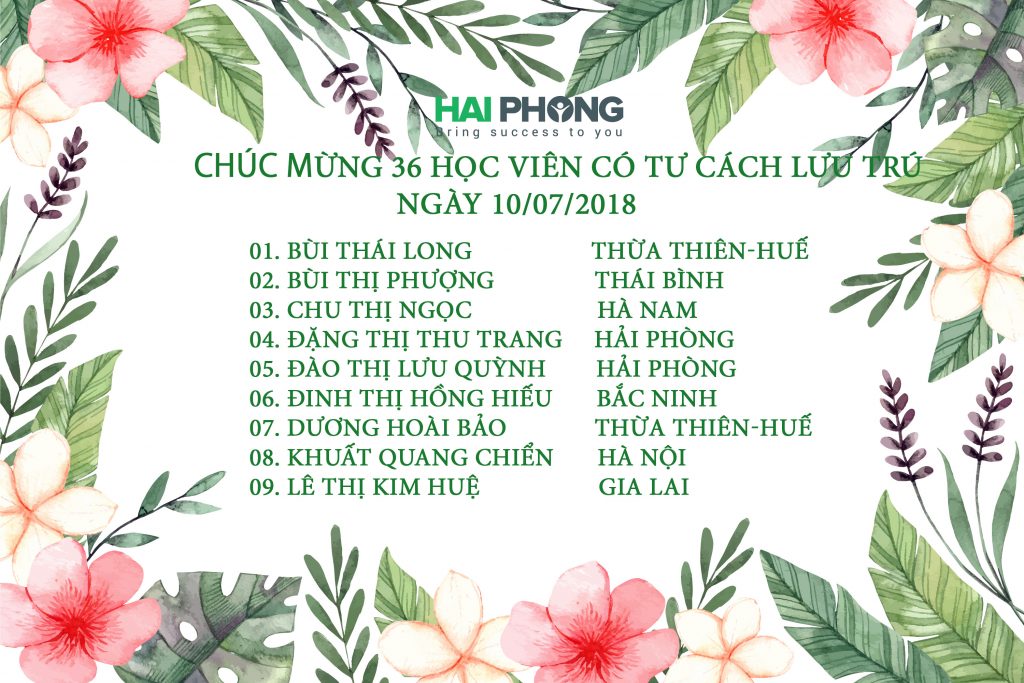 Thực tập sinh có tư cách lưu trú